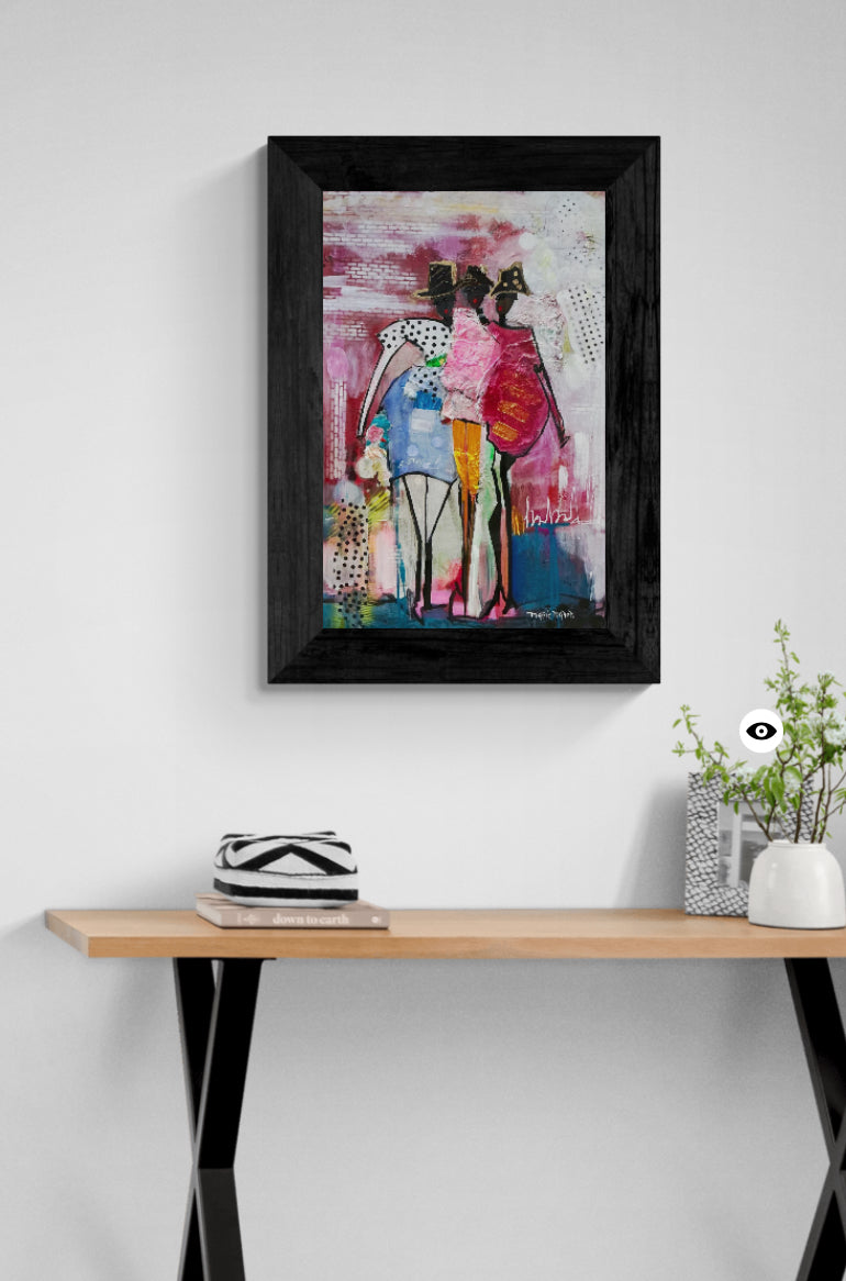 S6101 - "Sisters" Scarf - Modal/Cashmere 37”x37”