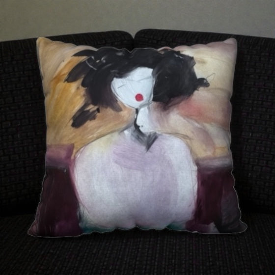 Pillow Cover 22 x 22 inches Organic Cotton / Linen - Ana - Reversible