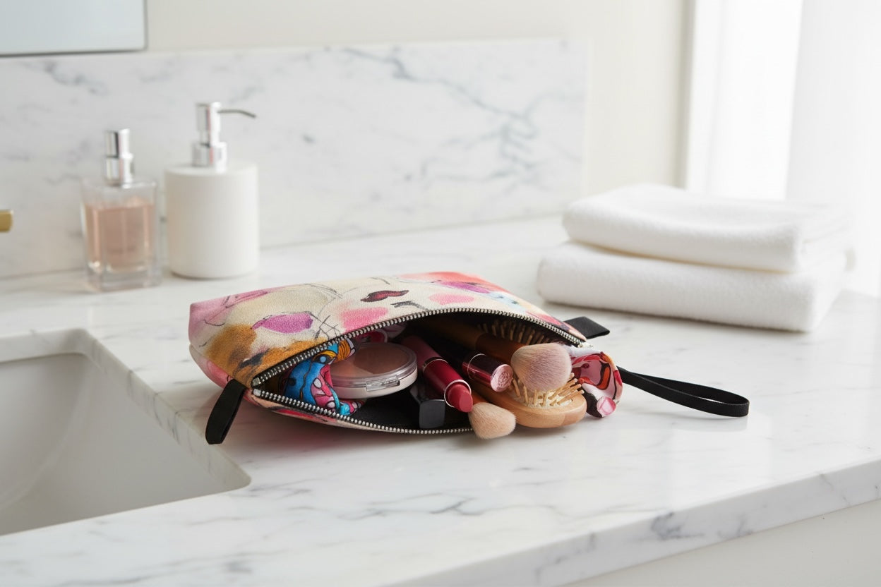 Makeup Bag - Red Lip - 12 inches bag