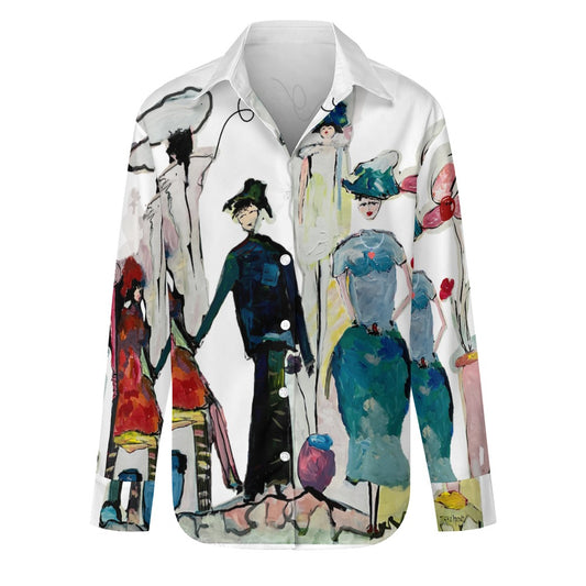 I1036 - Women's Long Sleeve Silk Shirt * Meet the Ladies