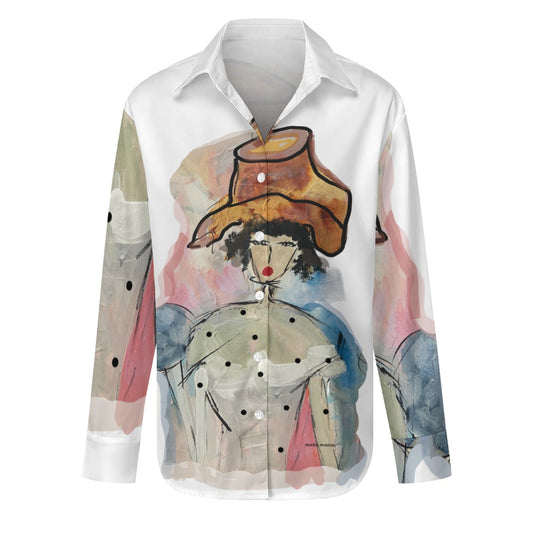 I1100 - Women's Long Sleeve Silk Shirt * Cowgirl
