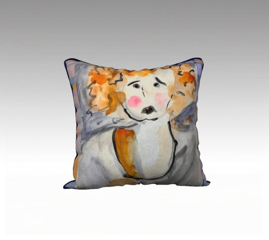 Pillow 18 x 18 inches Organic Cotton / Linen  - Sorry but Not Sorry