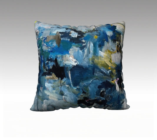 Pillow 22 x 22 inches Organic Cotton / Linen  - Living City