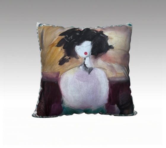 Pillow Cover 22 x 22 inches Organic Cotton / Linen  - Ana - Reversible