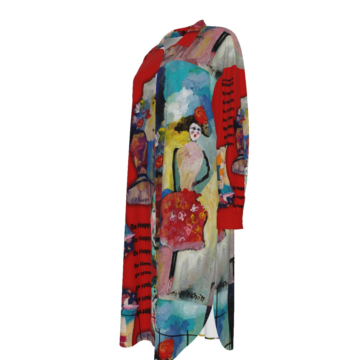 Y2143 - Long Shirt Dress * Be your Happy