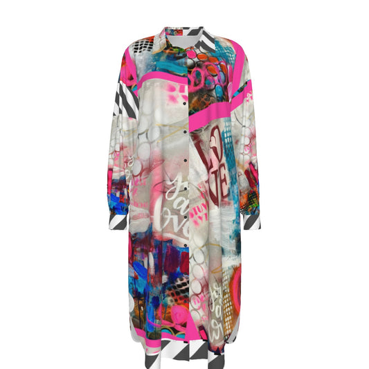 Y2037 - Long Shirt Dress * Love & Kindness
