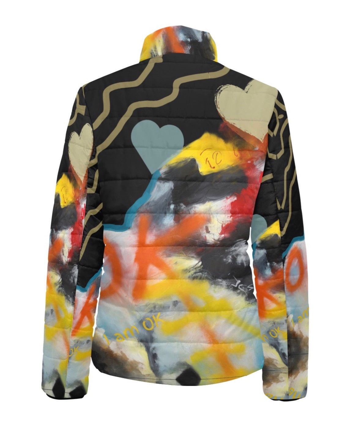 I1100 - Women's Stand-Up Collar Padded Jacket