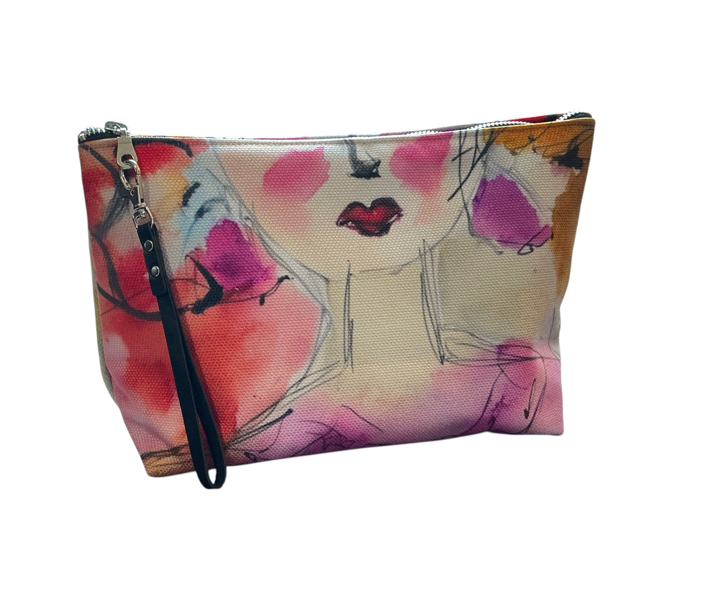 Makeup Bag - Red Lip - 12 inches bag