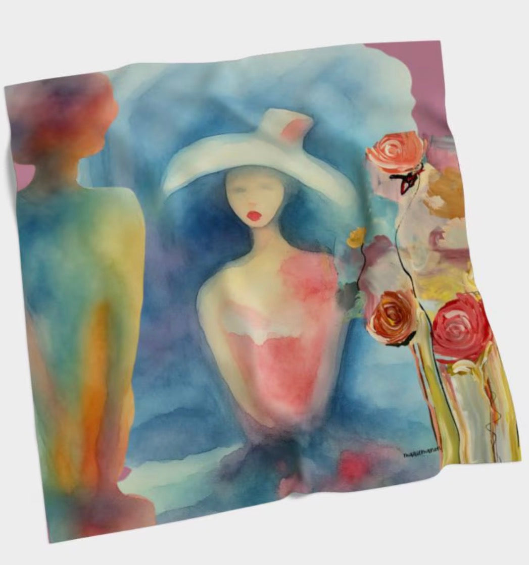 Silk & Cotton Scarf - Still With Me - Made in Canada