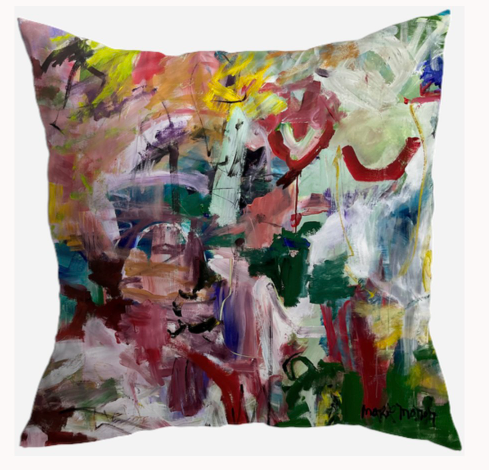 S7027 - Pillow 21 x 21 inches Organic Cotton Duck Canvas - Art is Magic