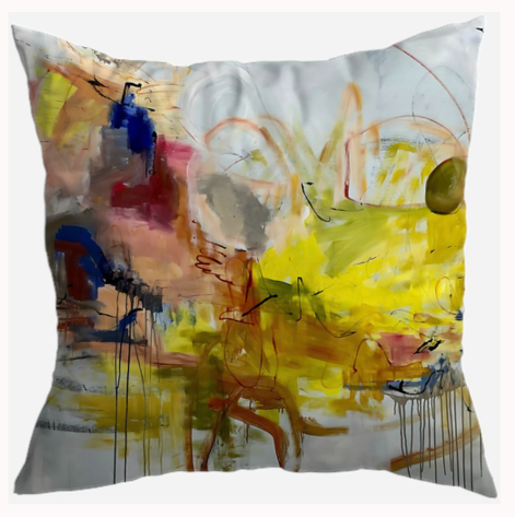 S7036 - Pillow 21 x 21 inches Organic Cotton Duck Canvas - Life can be Simple