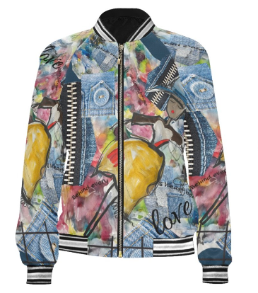 I1255 - Bomber Jacket * Zipped in Art