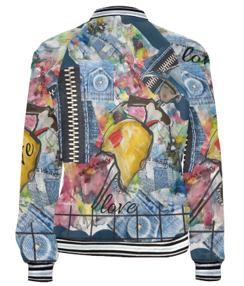 I1255 - Bomber Jacket * Zipped in Art