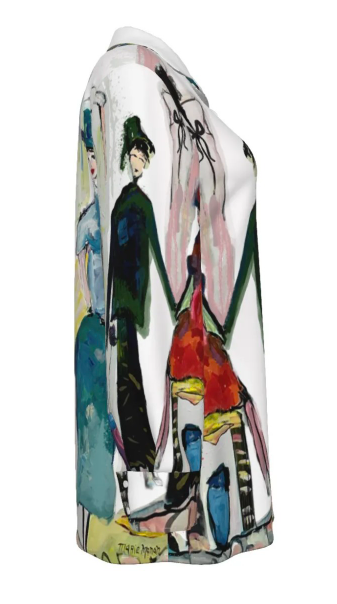 Women's Long Sleeve Art Shirt - Blouses