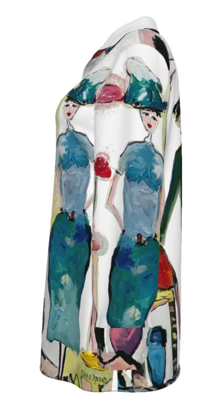 Women's Long Sleeve Art Shirt - Blouses