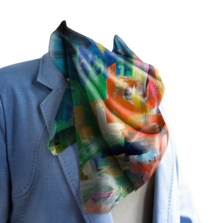S6105 - "Ok" Scarf - Modal/Silk 37”x37”