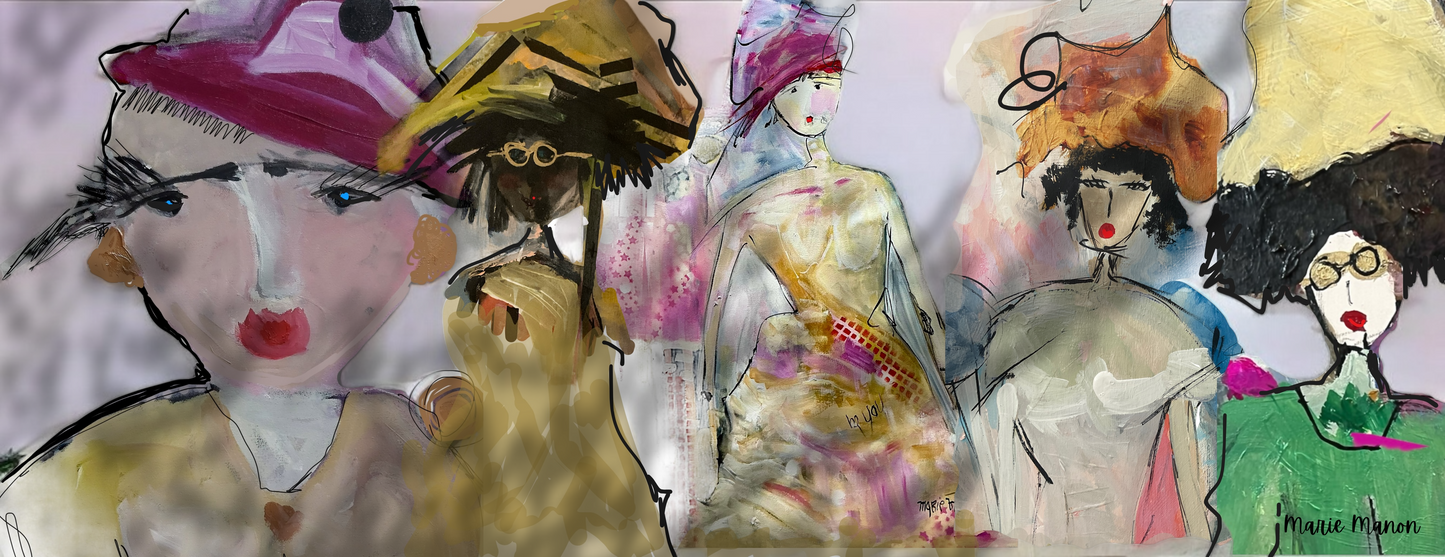 S6107 - "My Friends" Scarf - Modal/Cashmere 70"x27"