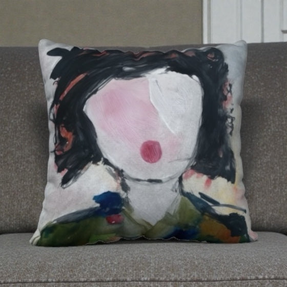 Pillow Cover 22 x 22 inches Organic Cotton / Linen  - Margo - Reversible